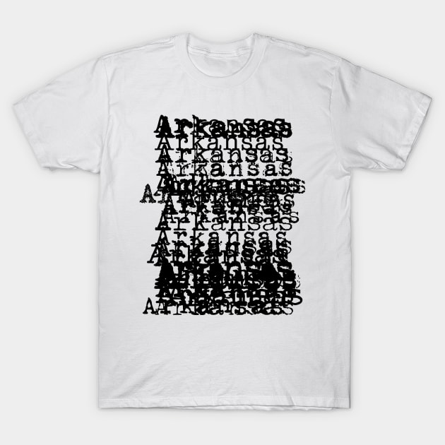 Arkansas - Bad Type (drk) T-Shirt by rt-shirts